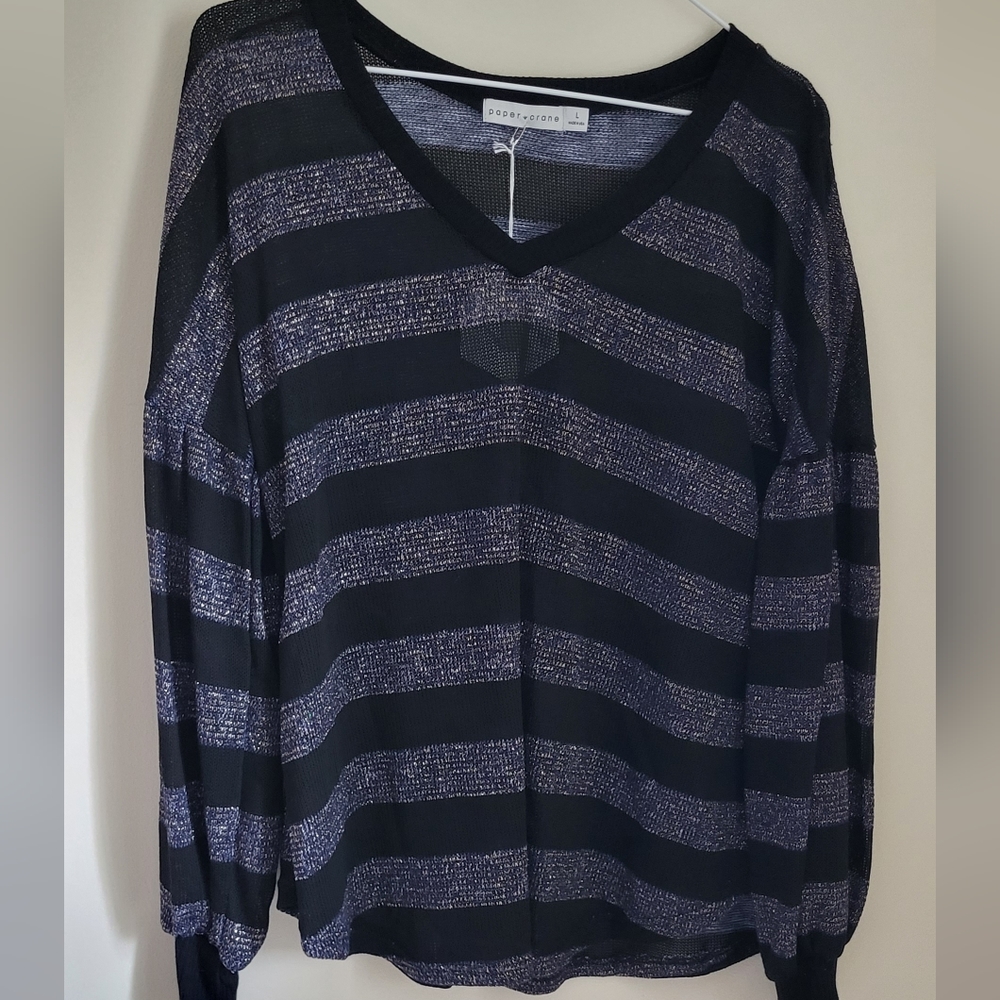 Paper Crane Womens Large Blouse NWT